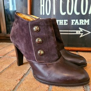 Coach leather booties